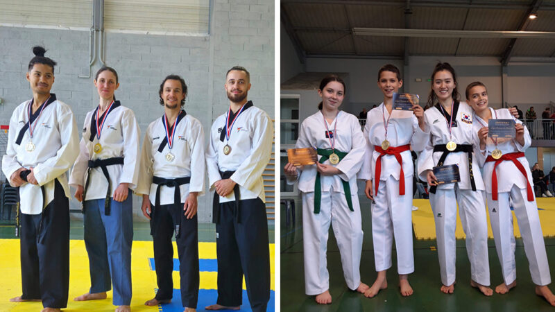 Championnat et criterium poomsae 2023 médailles