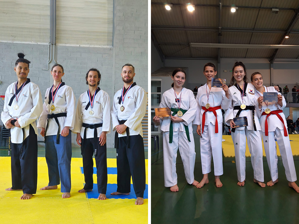 Championnat et criterium poomsae 2023 médailles